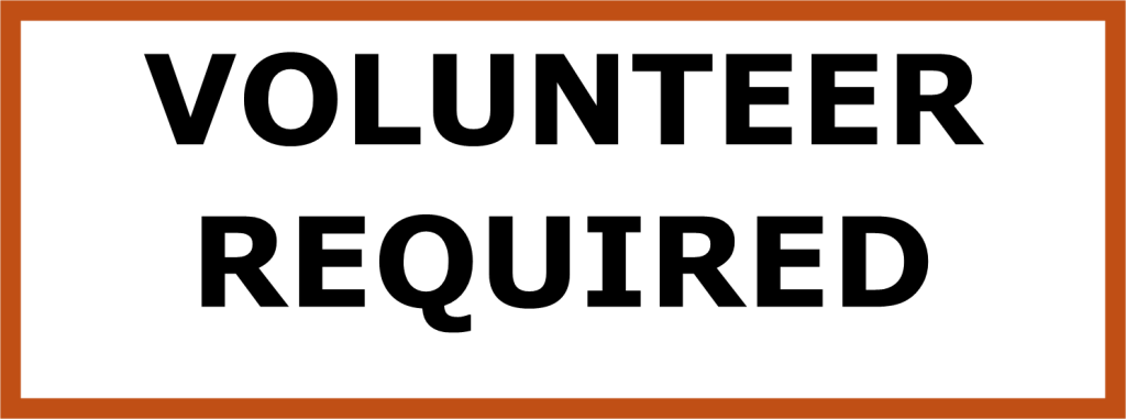 Volunteer Required