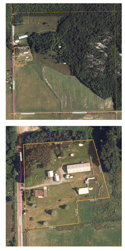 Images of proposed land at 304 West Road, Bruce Mines