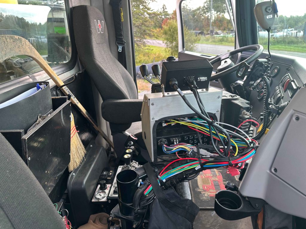 Interior view of Single Axle Truck for Public Tender