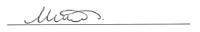 Signature of Clerk